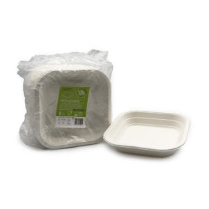 Treepack Piatti Quadrati Compostabili 18x18cm CF. 50Pz