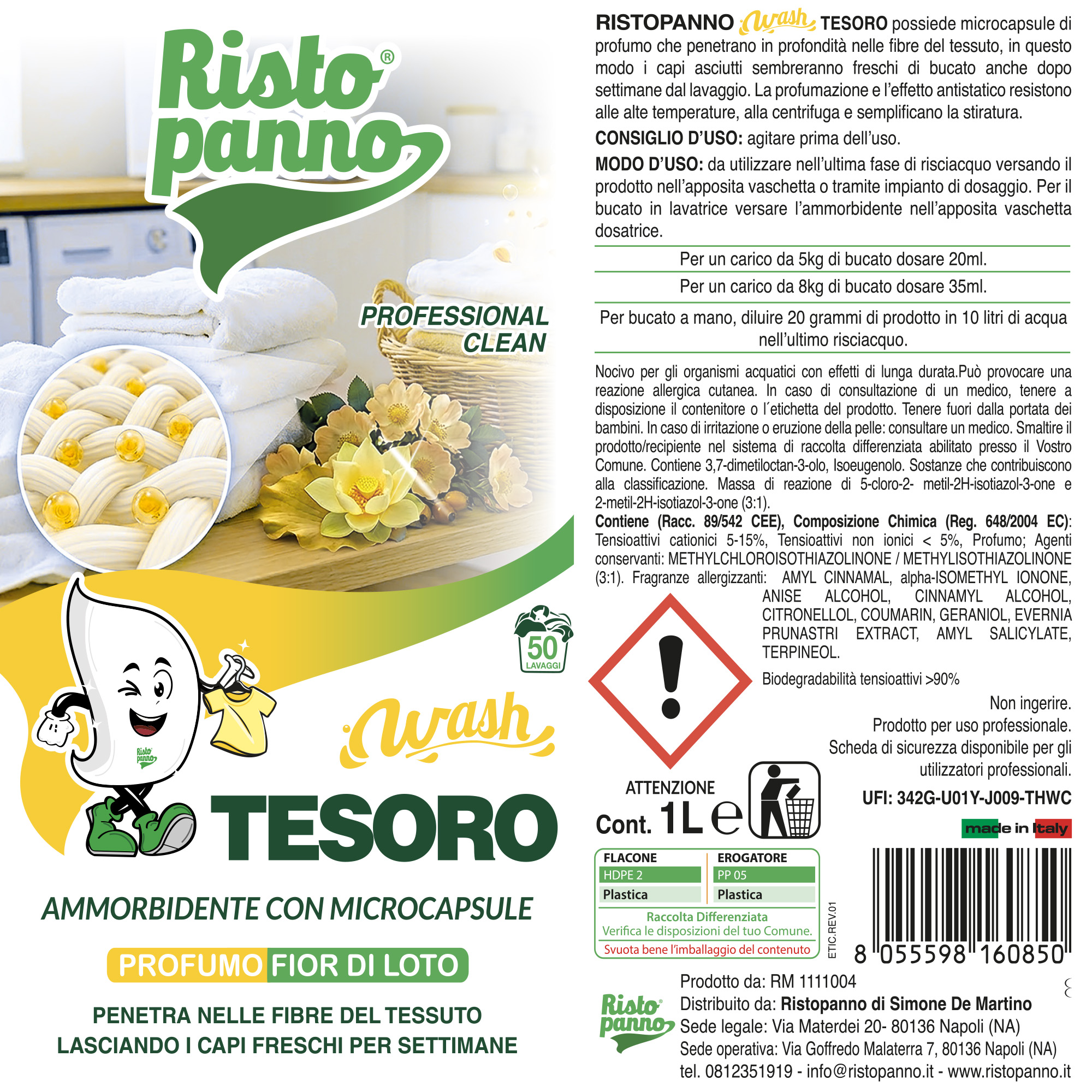 Wash Tesoro Fiori di Loto 1 Lt - immagine 7