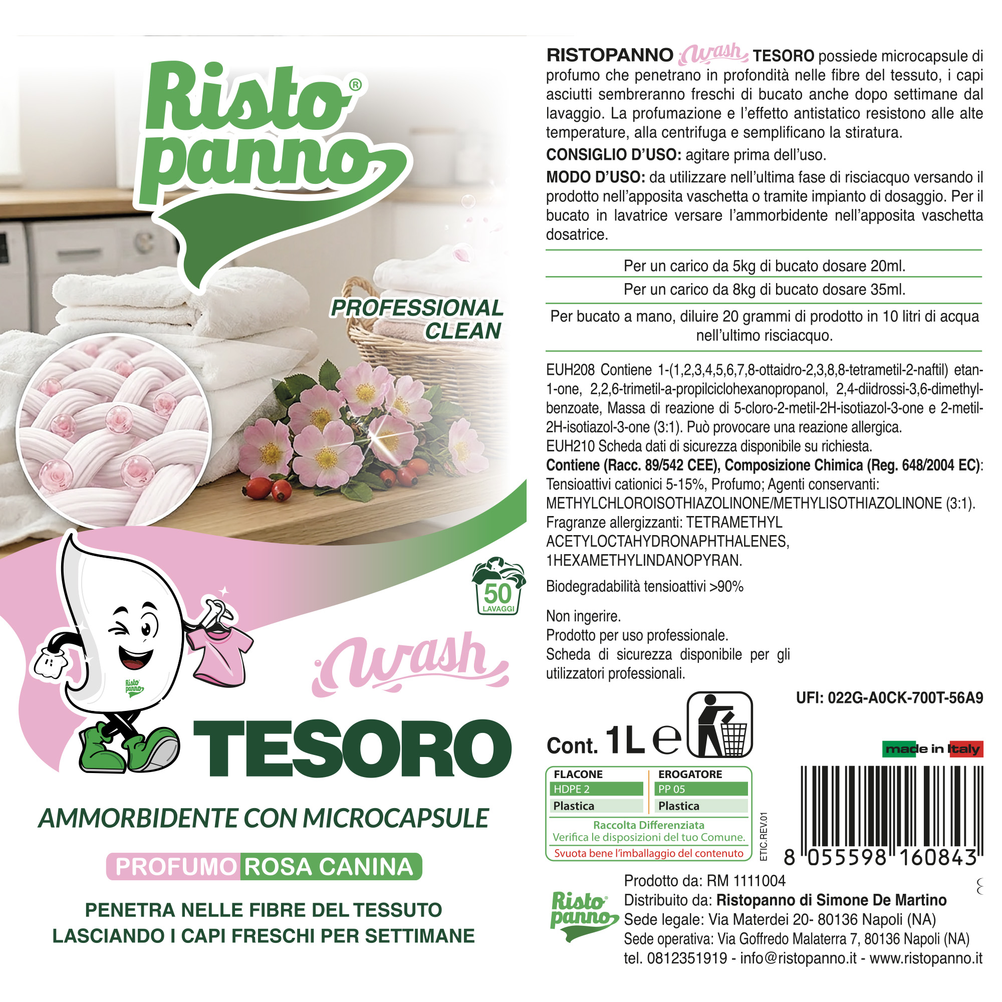 Wash Tesoro Rosa Canina 1 Lt - immagine 7