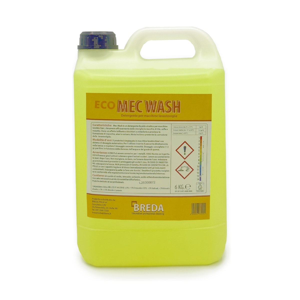 Mec Wash Eco 5Lt Detergente Lavastoviglie