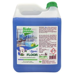 Splash Floor tanica 5 L, fronte del tanica con l’etichetta